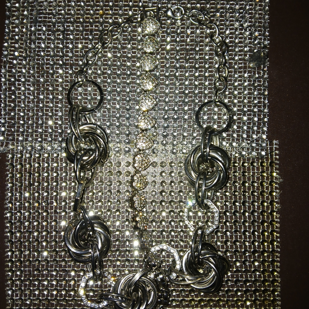 Chic Silver and Gold Women's Necklace